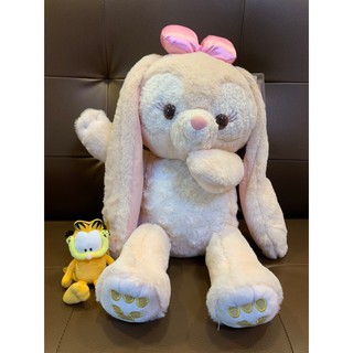 Disney 達菲熊 新朋友 史黛拉 兔公仔 娃娃 兔子 可愛 毛絨 玩具 迪士尼 黃色史黛拉 特大史黛拉 粉色蝴蝶結