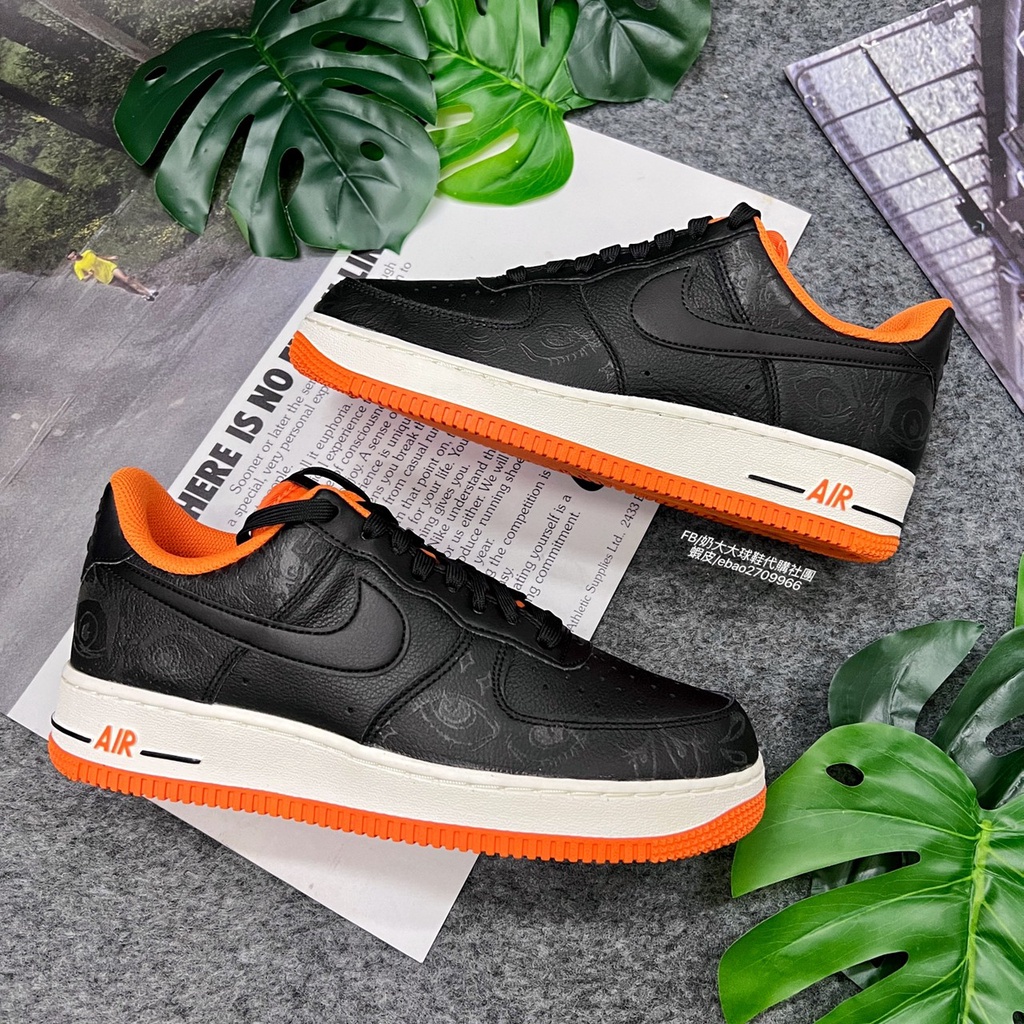 【奶大大球鞋代購社團】NIKE AIR FORCE1 男款 Halloween 萬聖節 夜光 皮革 DC8891-001