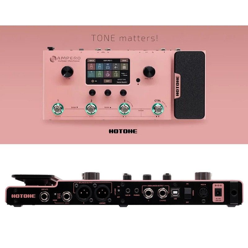 HOTONE AMPERO ピンク 生産限定カラー 超美品 レア Hotone Limited Edition MP-100 Ampero Multieffects Pedal