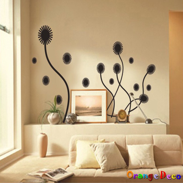 【橘果設計】藝術花 壁貼 牆貼 壁紙 DIY組合裝飾佈置