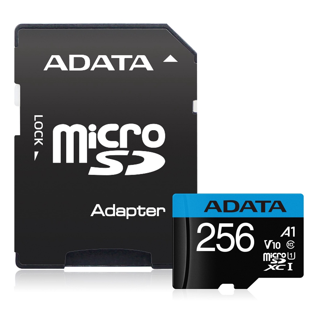 ADATA 威剛 Premier micro SDHC XC 記憶卡 附轉接大卡 A1  UHS-I C10 256G