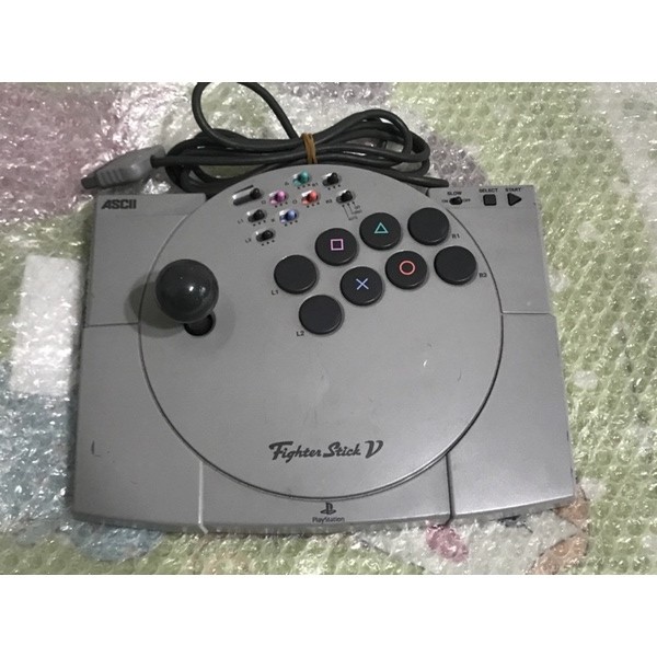 ASCII日本製 PS1 PS2 Fight stock5連發 格鬥 大型 搖桿 電腦 模擬器