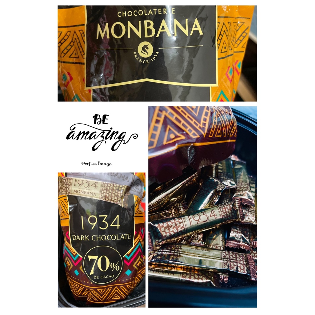 Monbana 1934 70%迦納黑巧克力單條獨享包，70%黑巧克力條，不苦不澀，濃郁順口