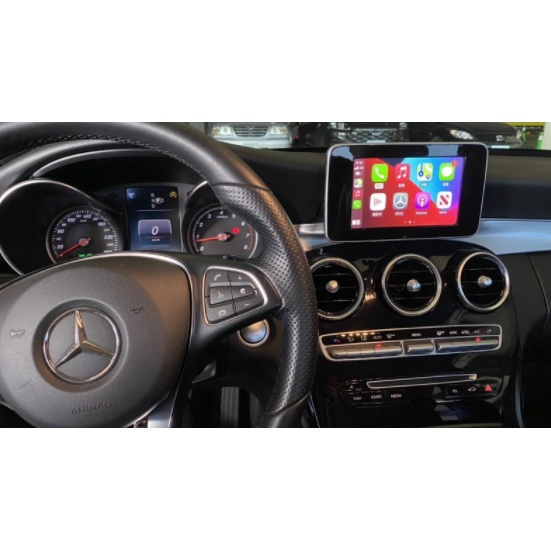 台中到府安裝【賓士】Benz W205 無線Apple CarPlay 專車專用 無損升級