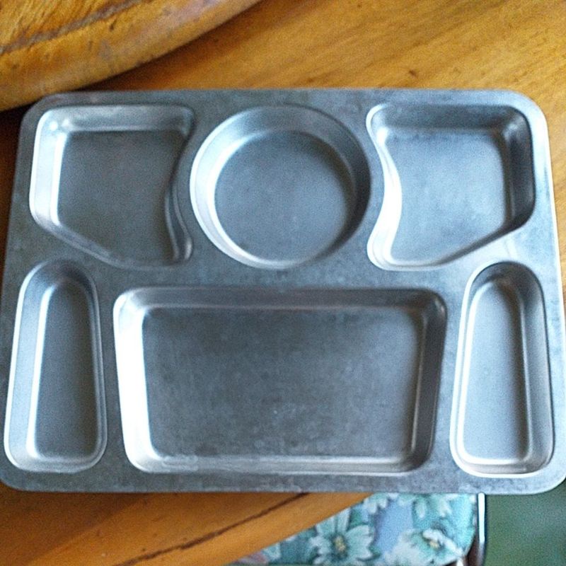二手商品~ 六格餐盤 自助餐盤 不鏽鋼