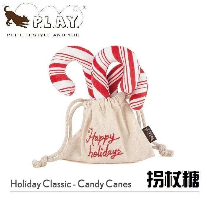 ⧔趴趴狗寵物精品⧕ P.L.A.Y. 經典聖誕大餐 拐杖糖