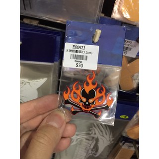 火燒 骷髏頭 5.2CM ROCK 哈雷 機車 重機 汽車 車貼 貼紙 車殼 SMAX FORCE BWS 勁戰 雷霆