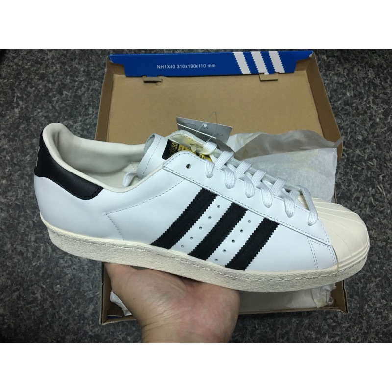 ADIDAS SUPERSTAR 80s 金標 奶油頭 US10.5