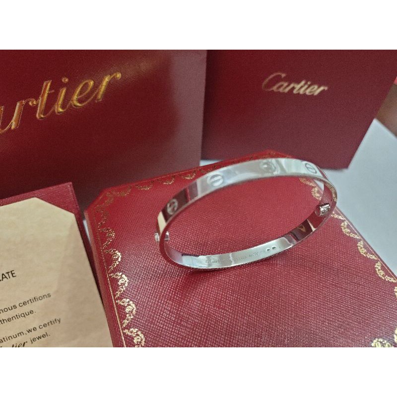 Cartier LOVE 手環 白K金款#18(正品)六~七成新