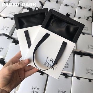 【客製化】【首飾盒】 首飾盒 抽屜盒 訂製ins風 高階感 黑白飾品盒 logo訂製 收納盒