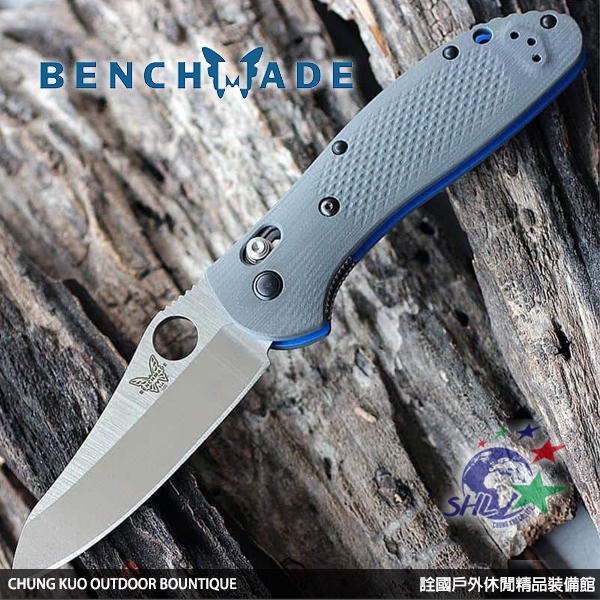 詮國 - Benchmade 支配者 Griptilian 灰柄白半齒刃折刀 / 550-1、550S-1