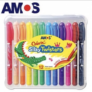 店員認識你「現貨」AMOS 12色細水蠟筆 細款水蠟筆