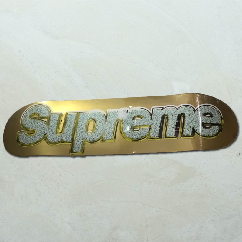 【車庫服飾】SUPREME BLING LOGO DECKS 2013 金銀 兩色一組 經典收藏滑板