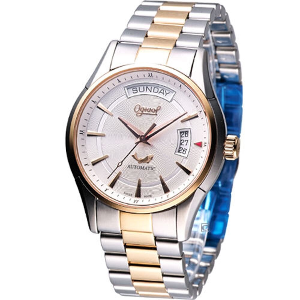 愛其華錶 Ogival 巴黎時尚機械錶3357AMSR雙色款 愛其華錶 Ogival  巴黎時尚機械錶3357AMSR雙