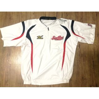 MIZUNO PRO 金標日本草野球選手支給 刺鏽背號3 限定品職業選手著 熱身風衣 棒球 壘球