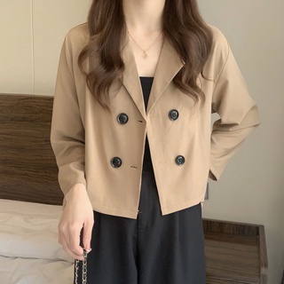 韓版長袖西裝小外套 164826 小個子氣質輕熟風寬鬆外套 短版外搭上衣