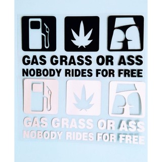 車用貼紙 車貼 鋁貼 防水貼紙 (GAS GRASS車貼)