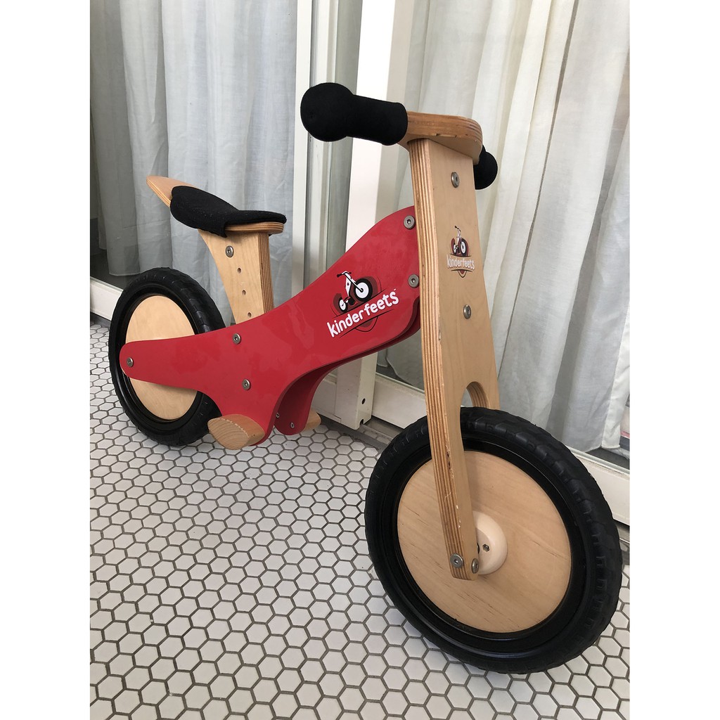 kinderfeets 美國木製平衡滑步車 (火星紅）