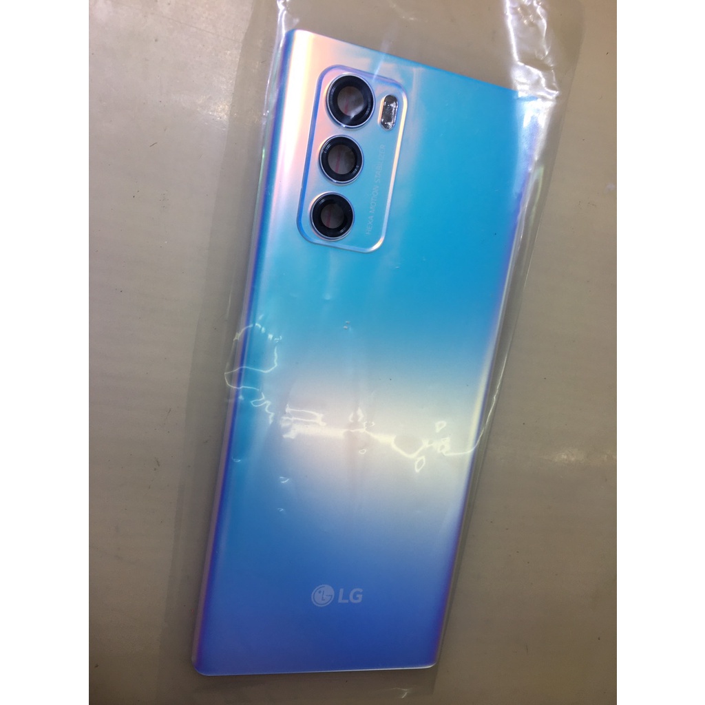 LG WING背蓋 雙螢幕迴旋手機 後玻璃背蓋 後鏡頭玻璃 羽翼藍 自帶專用膠 台灣現貨 可現場更換