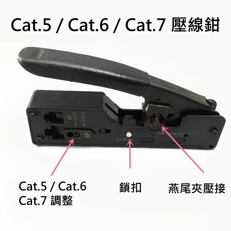 網路壓線鉗 Cat.5 Cat.6 Cat.7 水晶頭壓接 RJ45 RJ11  網路接頭 電話接頭