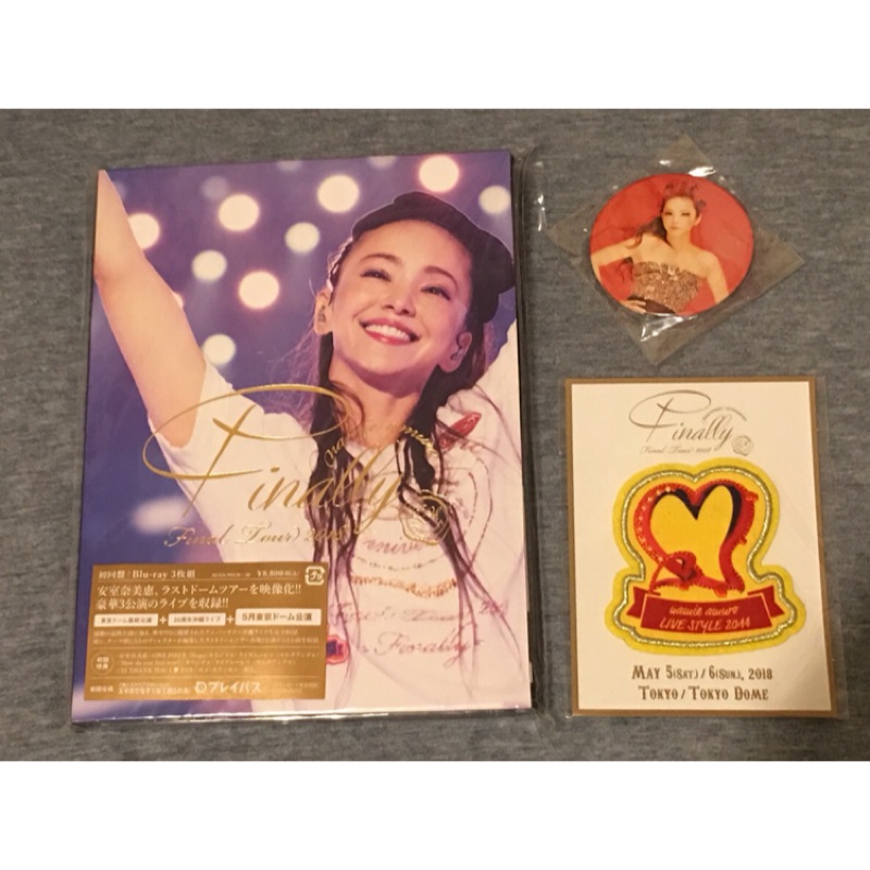 安室奈美惠 2018 Finally Tour 演唱會 東京巨蛋 藍光初回 Blu-ray（贈 扭蛋 磁鐵、週邊 貼布）