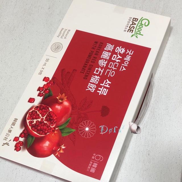 現貨 韓國正官庄goodbase 高麗蔘紅石榴美妍飲9包 10包 30包x50ml 正官莊蘇志燮紅石榴濃縮液 蝦皮購物