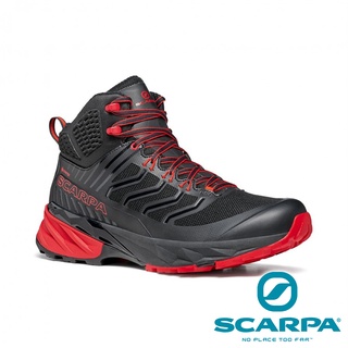 零碼【Scarpa】RUSH MID 男 中筒GTX多功能健行鞋『黑/紅』63130200 機能鞋.休閒鞋.登山