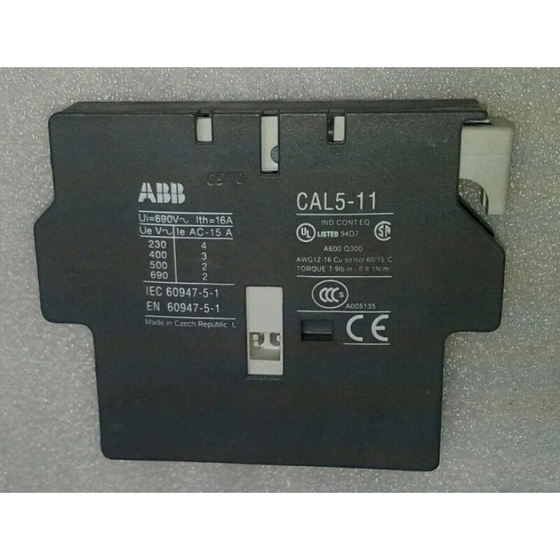 🌞ABB A26-30-10 AC220-240V電磁接觸器 CAL5-11 輔助觸點 RC5-1/250 浪涌抑制器