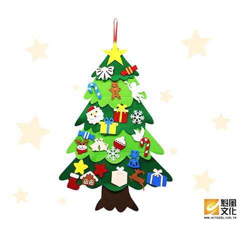 大型聖誕樹佈置 美勞DIY材料包 創意兒童教材【魁風小舖】
