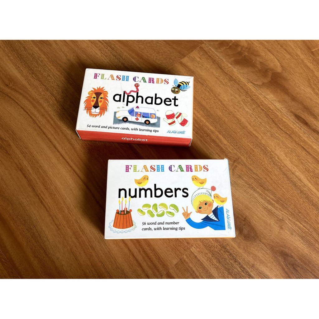 [二手]Alain Gree 系列Number Flash Cards 算數學習圖卡/字母學習圖卡