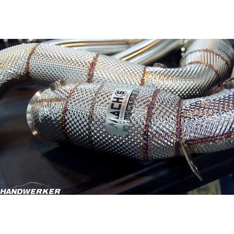 MACH5 高流量帶三元催化頭段 200鉬 直通當派 觸媒當派 排氣管 BENZ BMW 日系 歐系 各車系 車款