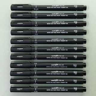 日本三菱UNI Pin 200 FINE LINE 耐水性代針筆