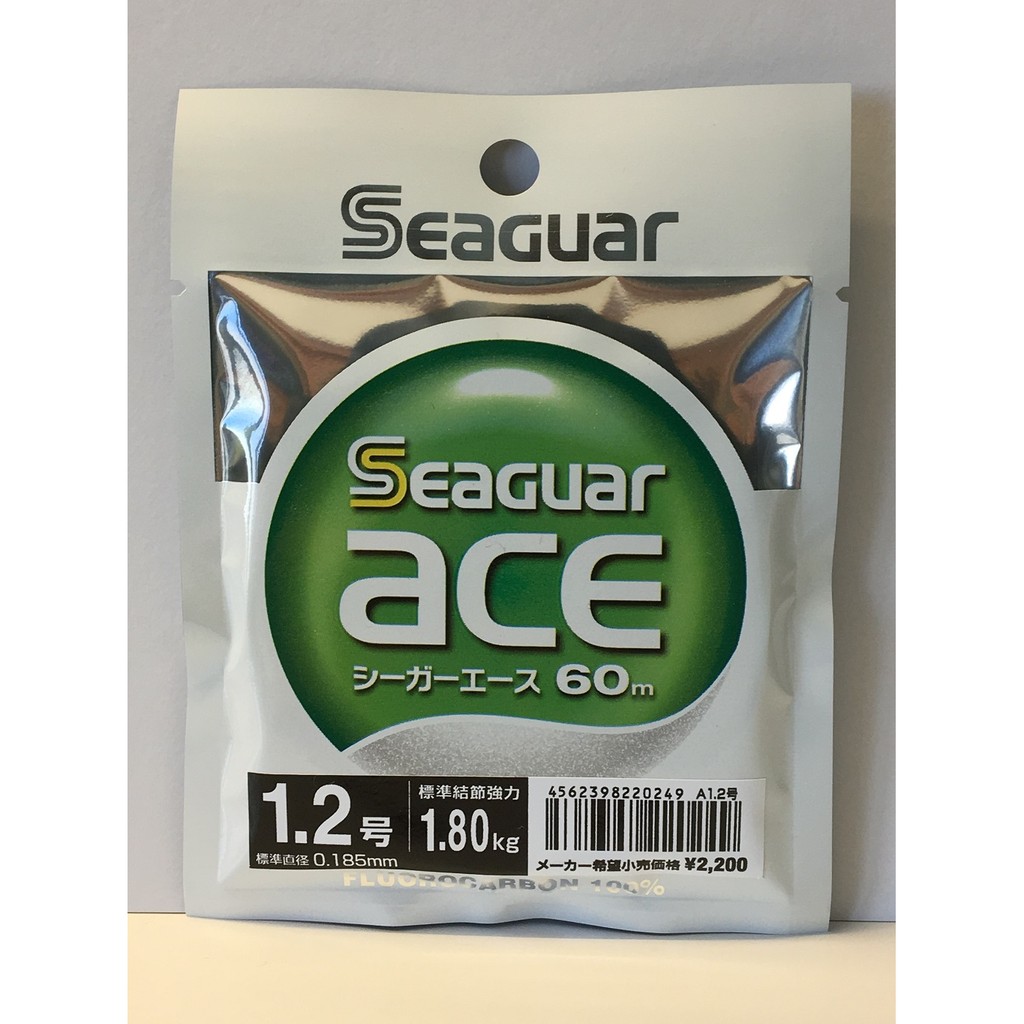 [Seaguar 碳纖線]日本製 Seaguar ace #1.2號 60m-- 子線 碳素線 卡夢線   [魚彩釣具]