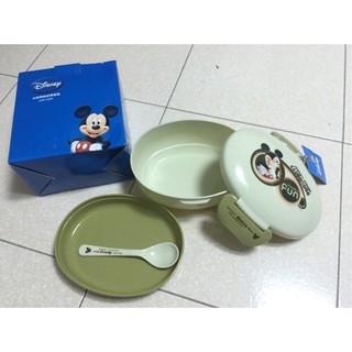 迪士尼米奇 米老鼠 mickey mouse 便當盒 餐具組 附湯匙