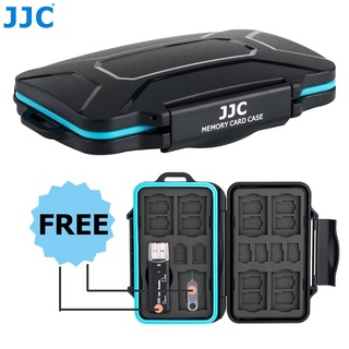 JJC 便攜記憶卡盒 收納盒 贈 USB 3.0 讀卡機 SD MSD TF Micro Nano SIM卡防水保護盒