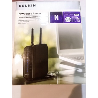 臺灣現貨【免運 】美國購回 BELKIN 無線分享器Wifi網路裝置 電腦周邊配件二手九成新 附英文使用手冊