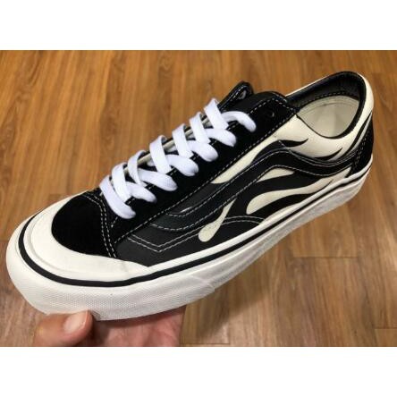 全新正品Vans Style 36 Sf 黑火焰帆布鞋現 