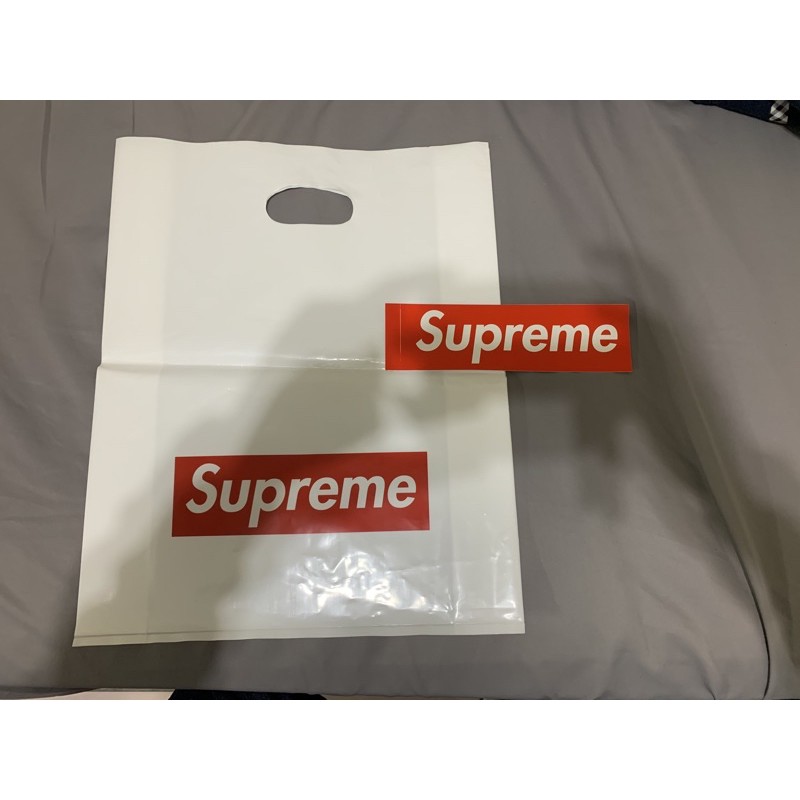 Supreme Logo 貼紙 +袋子