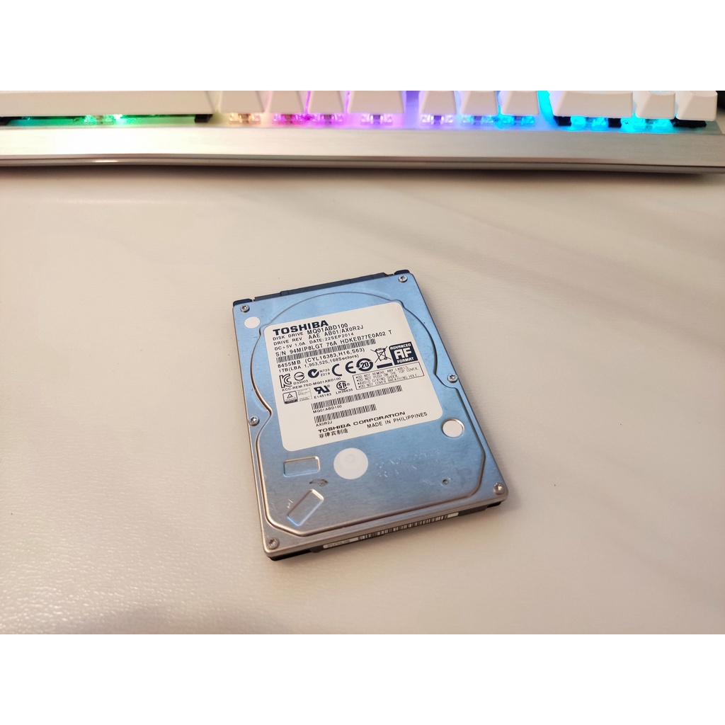 「二手良品」Toshiba 2.5吋 1TB   SATA6  內接硬碟 日立 大容量