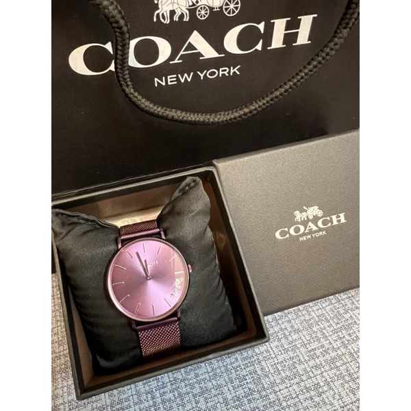 Coach馬車紫色米蘭手錶