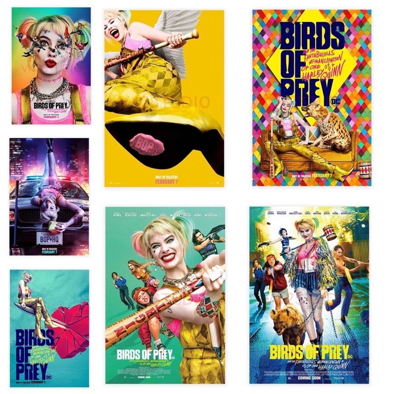 F•L🚀(現貨x1) 一套共7張 Birds of Prey 小丑女 DC電影迷你 護貝 海報全集 Barbie
