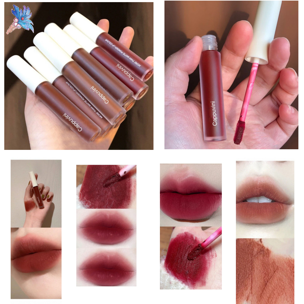 小白管絲絨霧面啞光唇釉學生女優雅氣質化妝唇膏 蝦皮購物