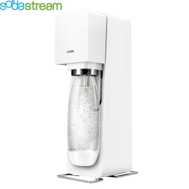 Sodastream Source白色氣泡水機（二手）附全新鋼瓶乙支