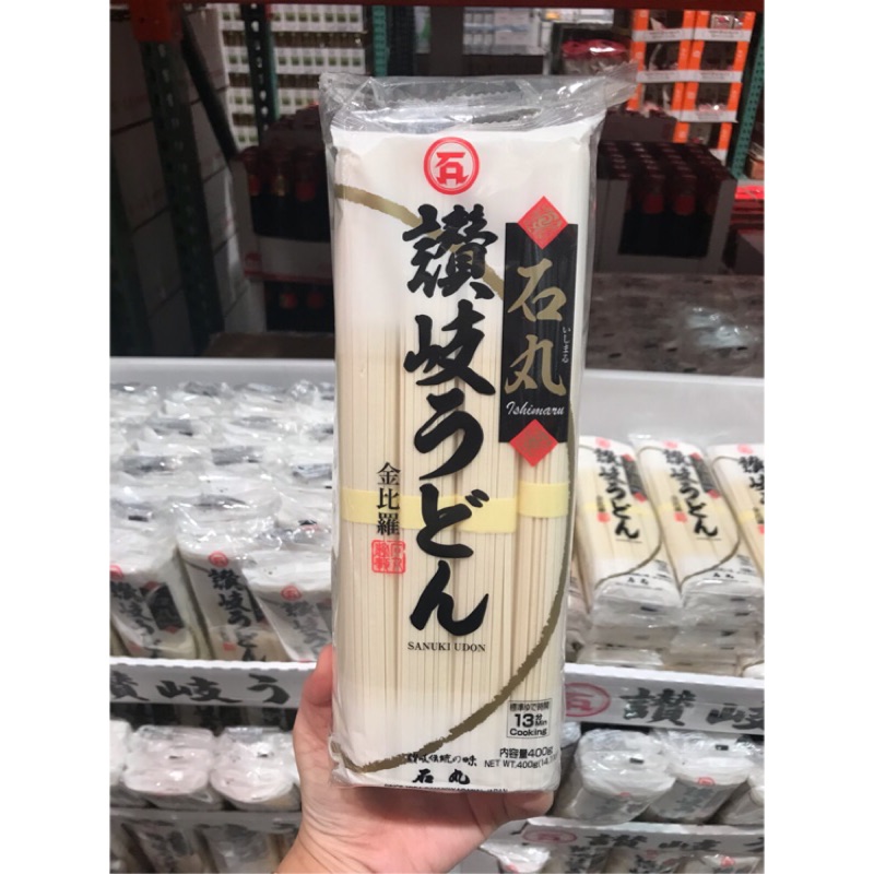 Costco好市多ishmura Konpira Udon 金比羅日本進口石丸讚歧細烏龍麵400g X3入 蝦皮購物