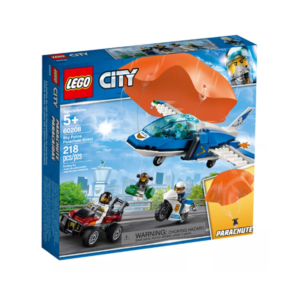 樂高LEGO City城市系列 航警降落傘追捕 60208
