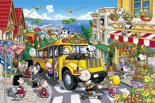 拼圖專賣店-日本進口拼圖 11-527(1000片拼圖-SNOOPY 史努比上學去)