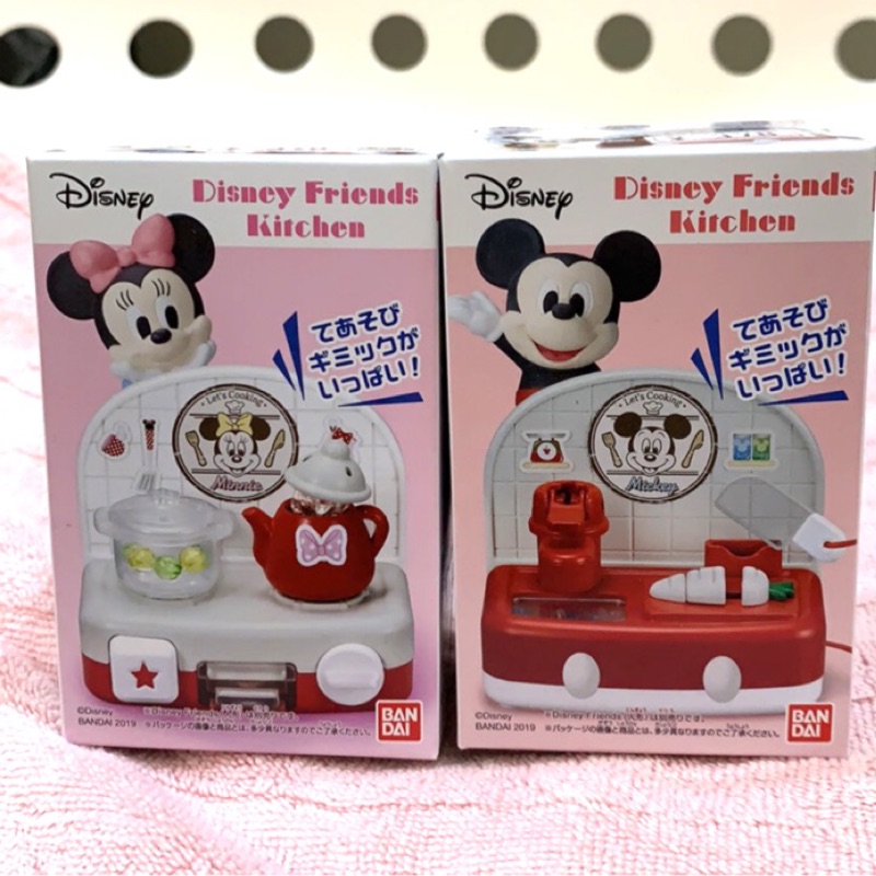 米奇米妮 迪士尼 Disney friends kitchen Bandai 萬代 食玩 盒玩 日本代購 限定 不拆售