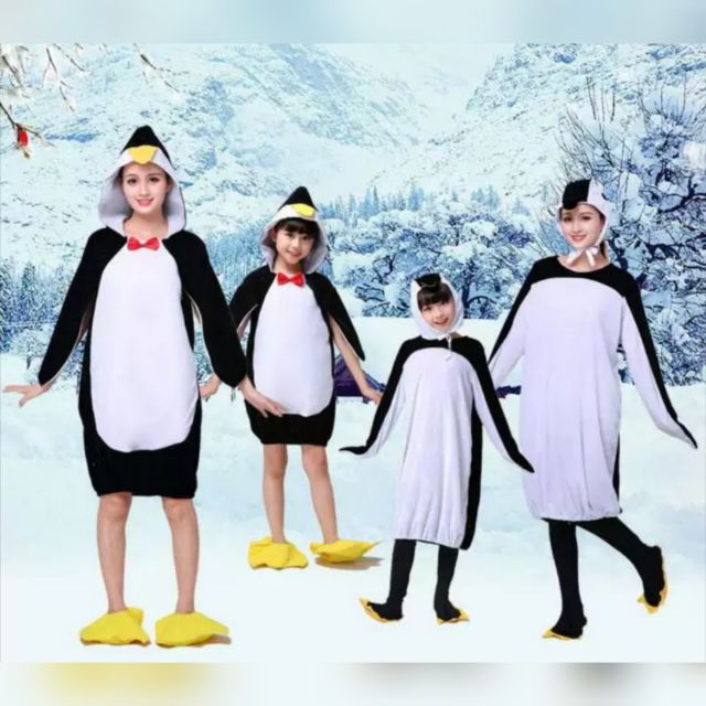大人/兒童-企鵝造型服裝服飾 卡通企鵝睡衣 卡通動物連身睡衣 萬聖節聖誕節派對角色扮演遊戲服飾服裝
