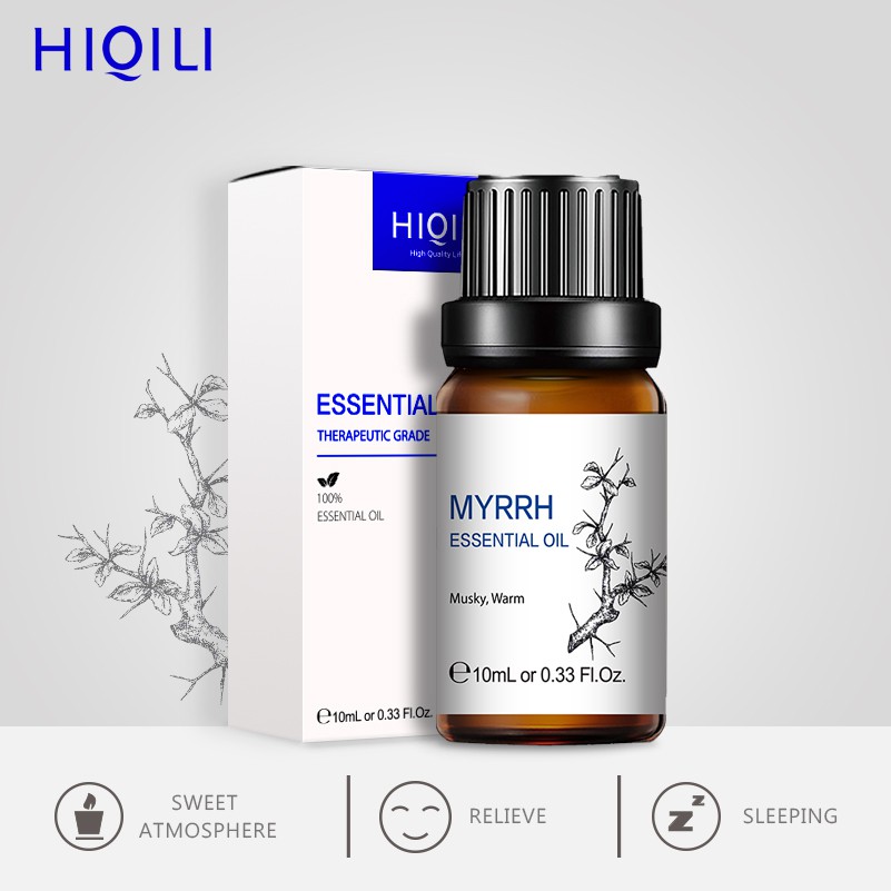 【HiQiLi】會七里沒藥香薰加濕器專用室內家用100%純植物提取按摩單方精油