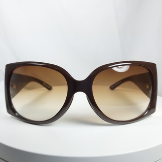 『逢甲眼鏡』【DAIQUIDIOR COK】 Dior迪奧 正品 太陽眼鏡 蜜糖棕 漸層 方框 優雅金邊 側邊鑲貓眼